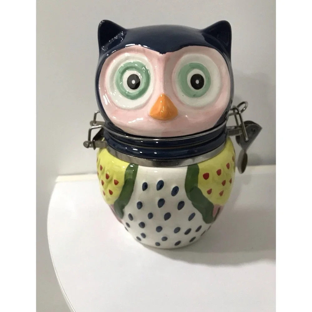 Boston Warehouse Trading Hinged Owl Storage Canister
